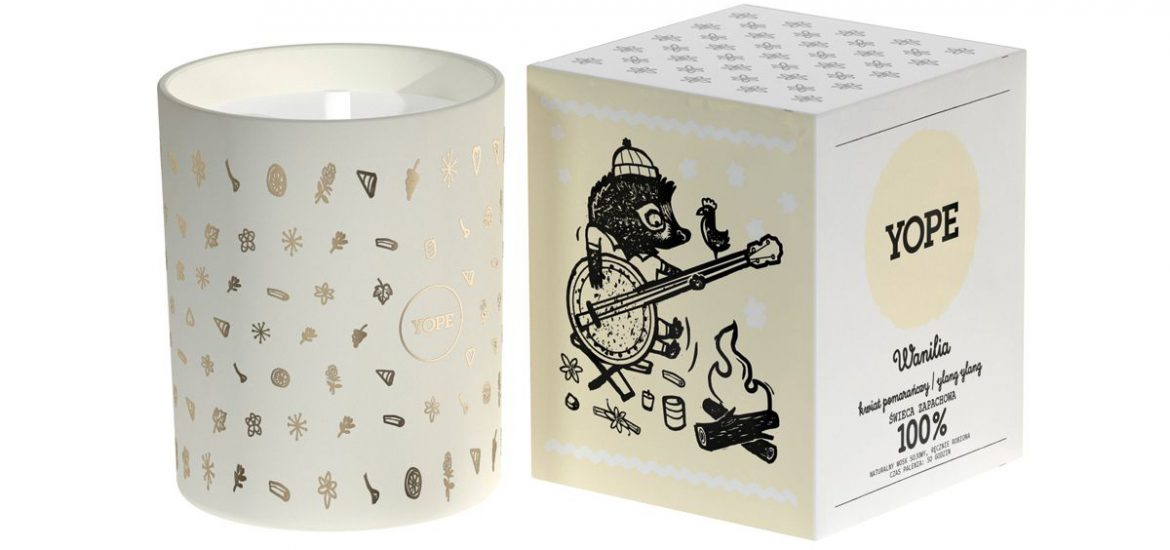 świeczka zapachowa waniliowa